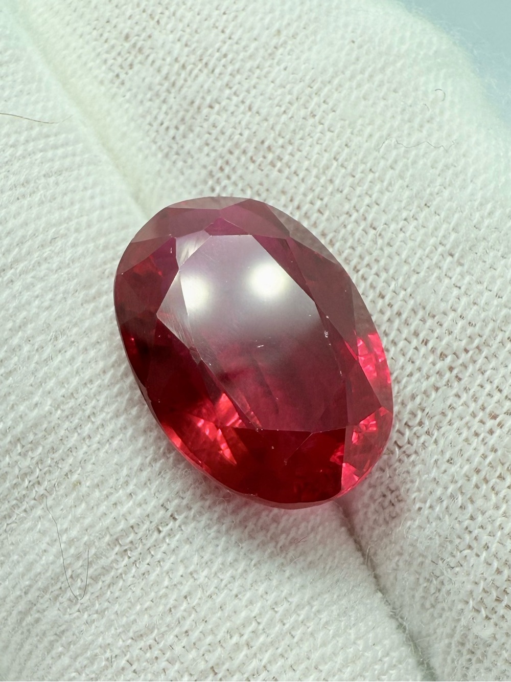 Vibrant Red Oval Ruby Gemstone for Jewelry!